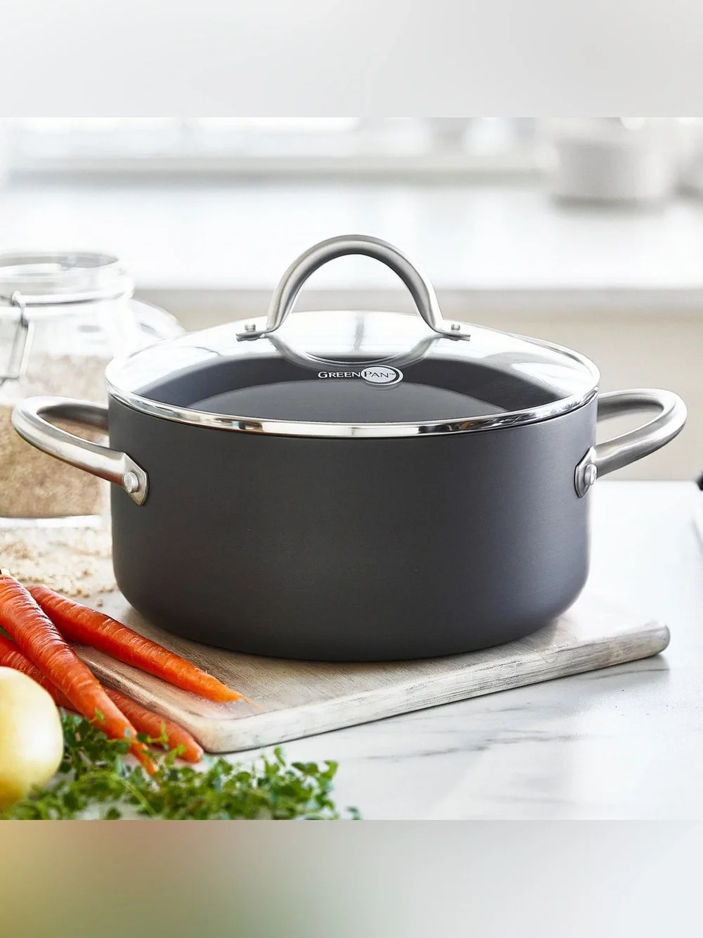 GreenPan Lima Ceramic Nonstick 5-Qt Stockpot with Lid